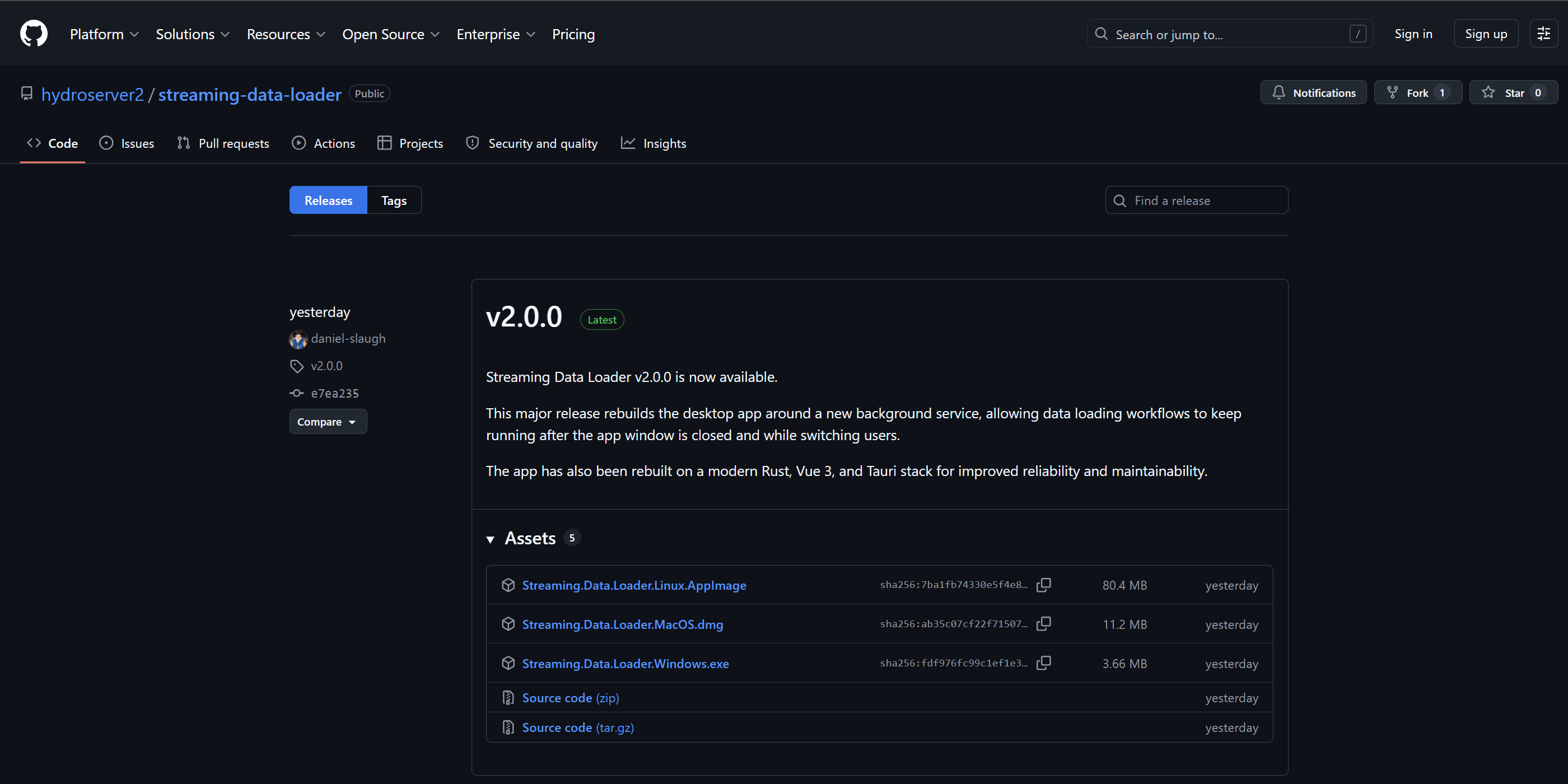 Download page