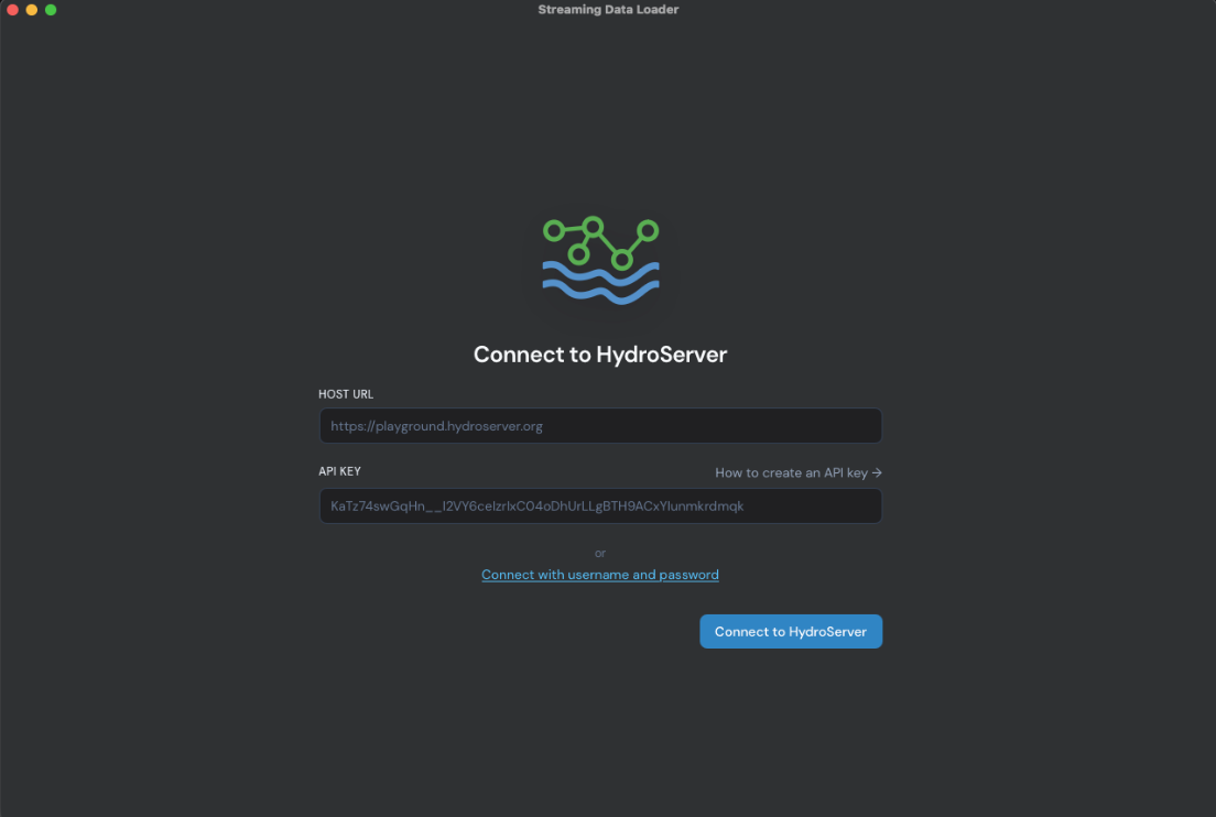 Connect to HydroServer
