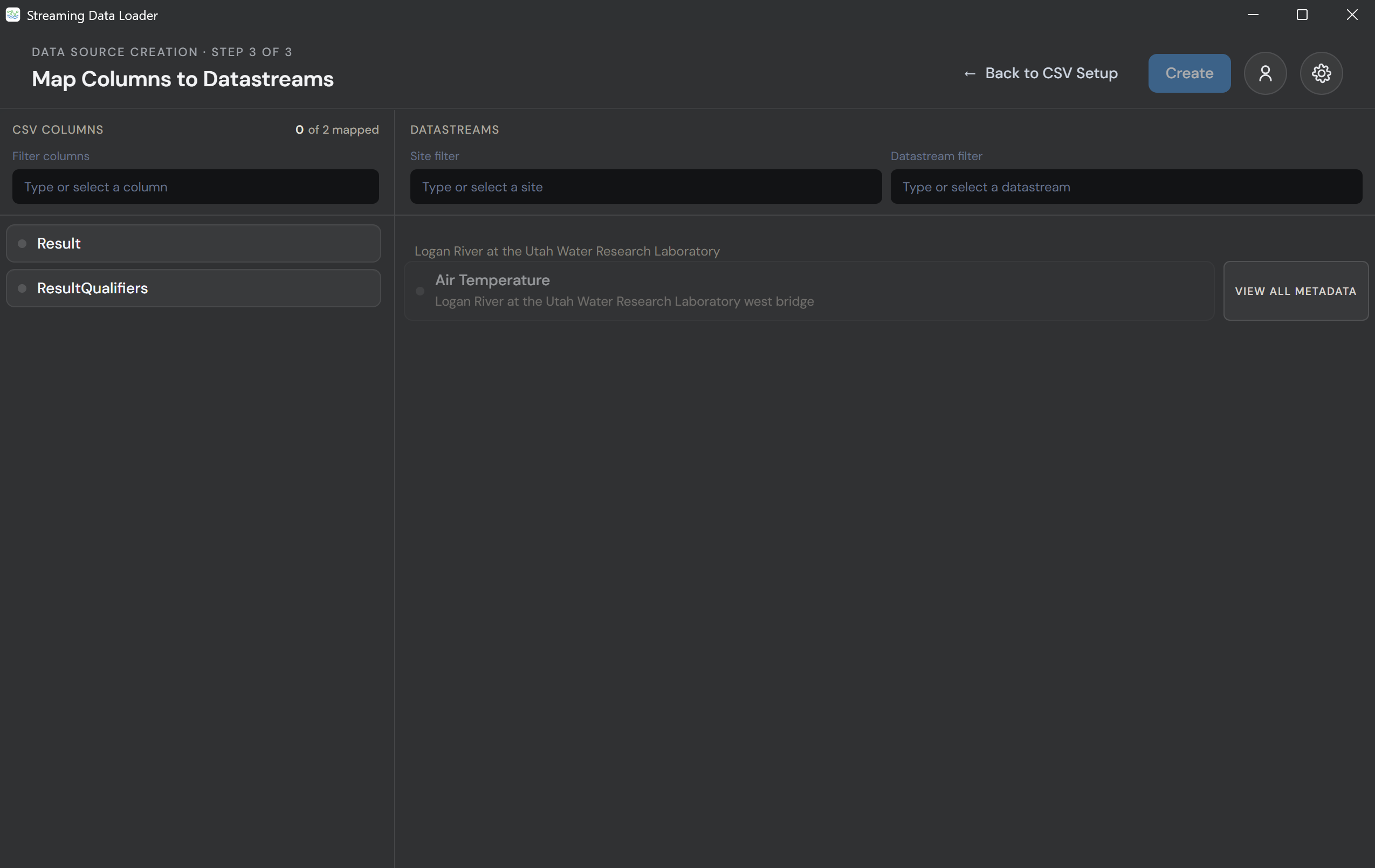 CSV Column Mapping